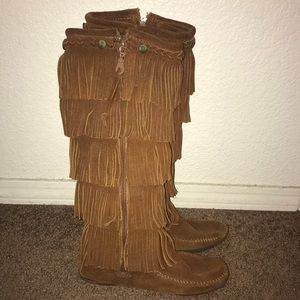 Minnetonka Fringe Boots
